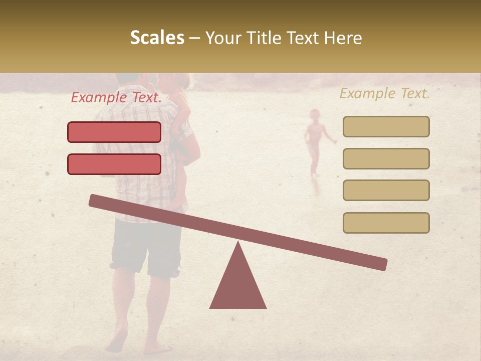 A Man Standing On A Beach Holding A Cell Phone To His Ear PowerPoint Template