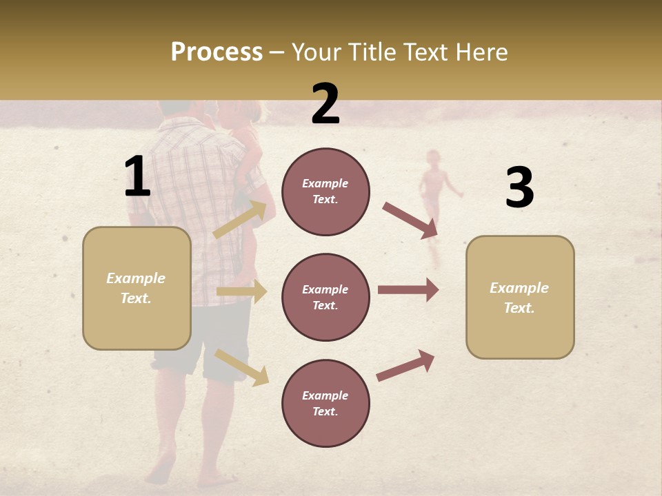 A Man Standing On A Beach Holding A Cell Phone To His Ear PowerPoint Template
