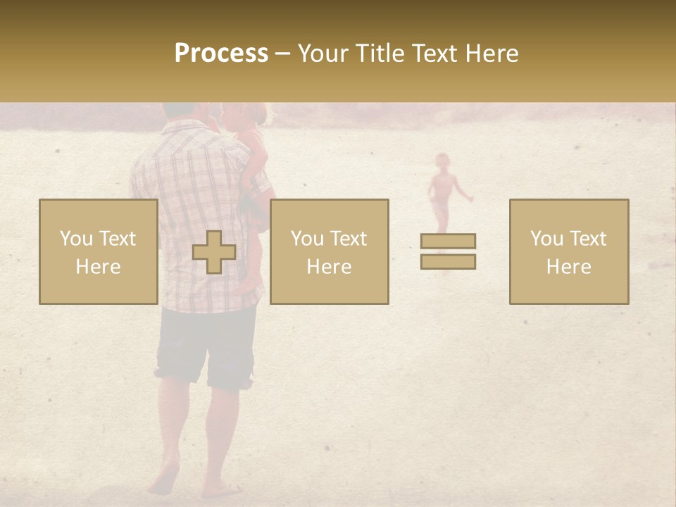 A Man Standing On A Beach Holding A Cell Phone To His Ear PowerPoint Template