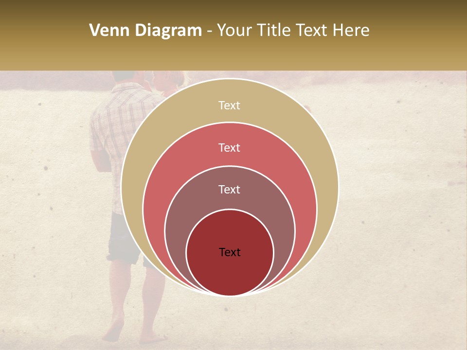 A Man Standing On A Beach Holding A Cell Phone To His Ear PowerPoint Template