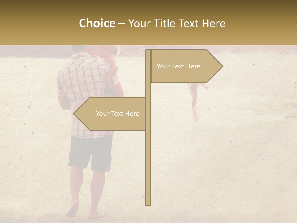 A Man Standing On A Beach Holding A Cell Phone To His Ear PowerPoint Template