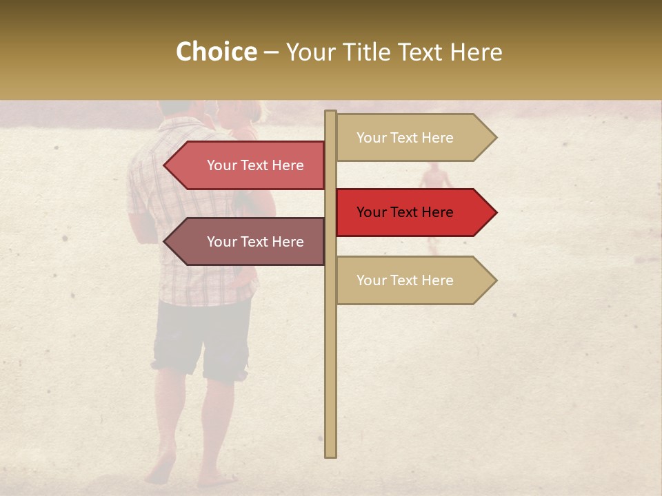 A Man Standing On A Beach Holding A Cell Phone To His Ear PowerPoint Template