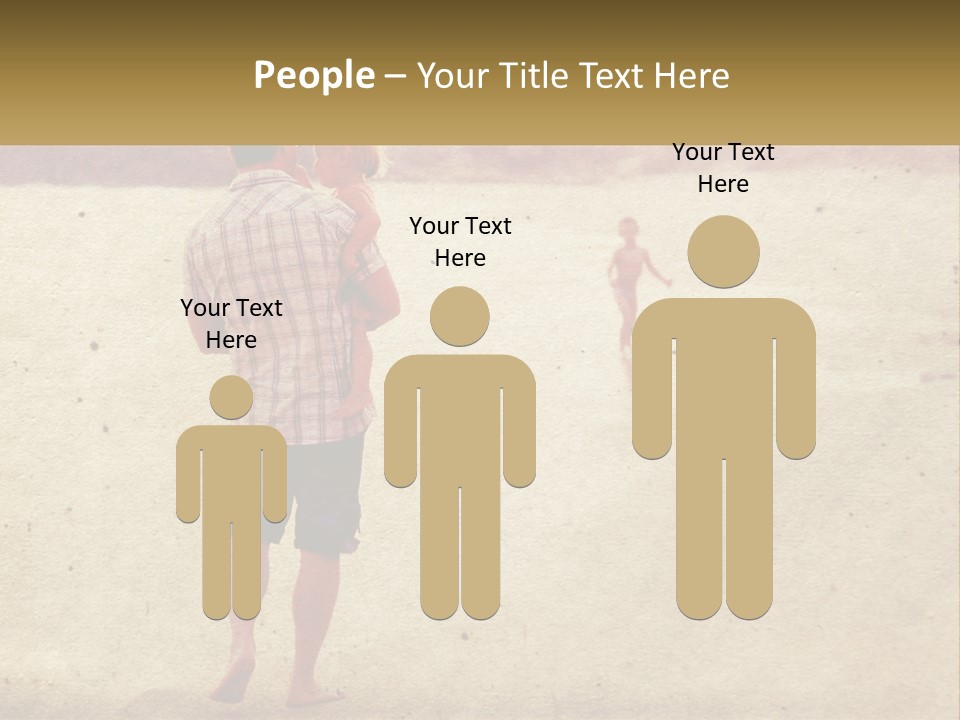 A Man Standing On A Beach Holding A Cell Phone To His Ear PowerPoint Template