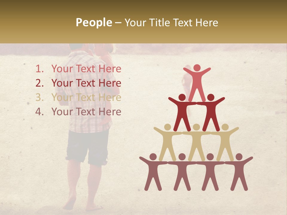 A Man Standing On A Beach Holding A Cell Phone To His Ear PowerPoint Template