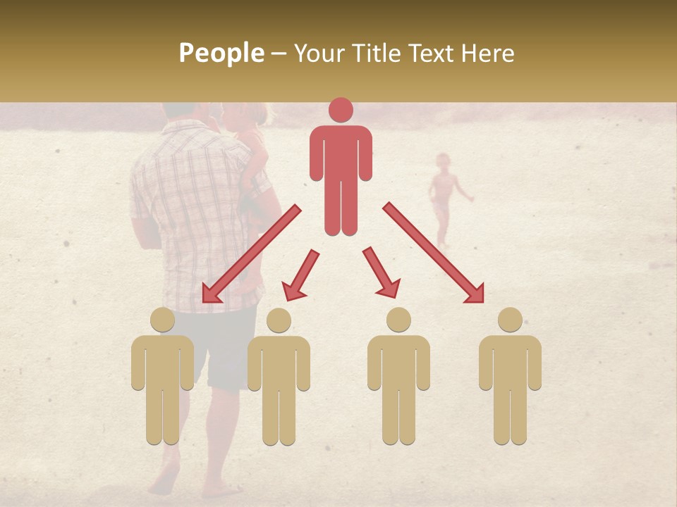 A Man Standing On A Beach Holding A Cell Phone To His Ear PowerPoint Template
