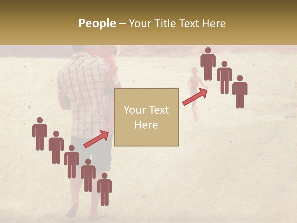 A Man Standing On A Beach Holding A Cell Phone To His Ear PowerPoint Template