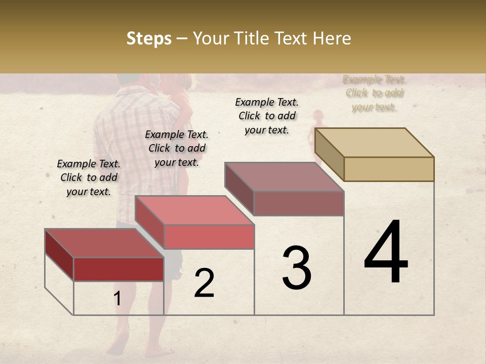 A Man Standing On A Beach Holding A Cell Phone To His Ear PowerPoint Template