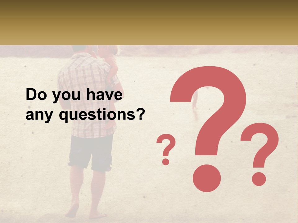 A Man Standing On A Beach Holding A Cell Phone To His Ear PowerPoint Template