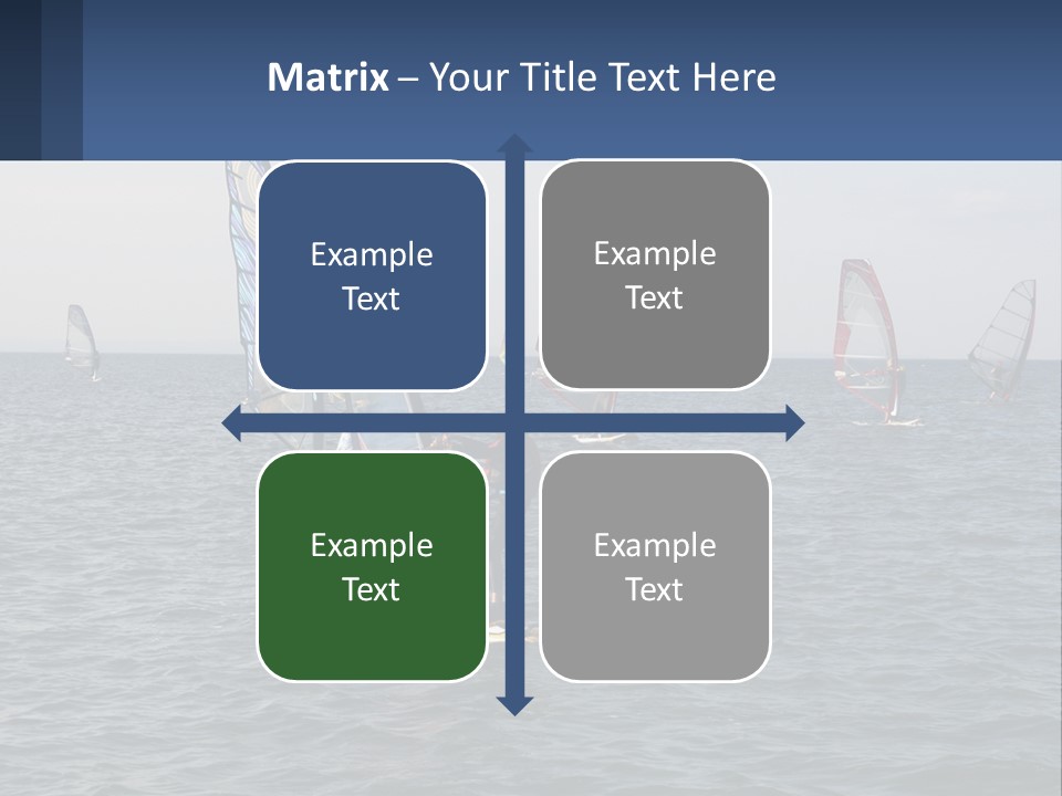 A Woman Windsurfing In The Ocean With Other Sailboats In The Background PowerPoint Template