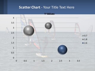 A Woman Windsurfing In The Ocean With Other Sailboats In The Background PowerPoint Template