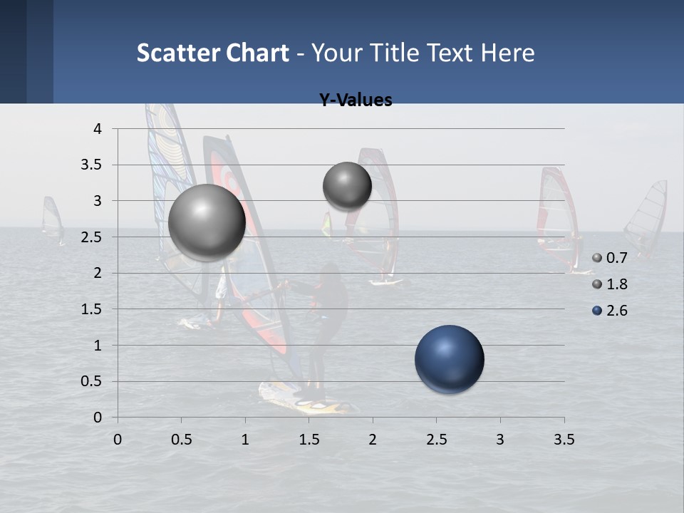 A Woman Windsurfing In The Ocean With Other Sailboats In The Background PowerPoint Template