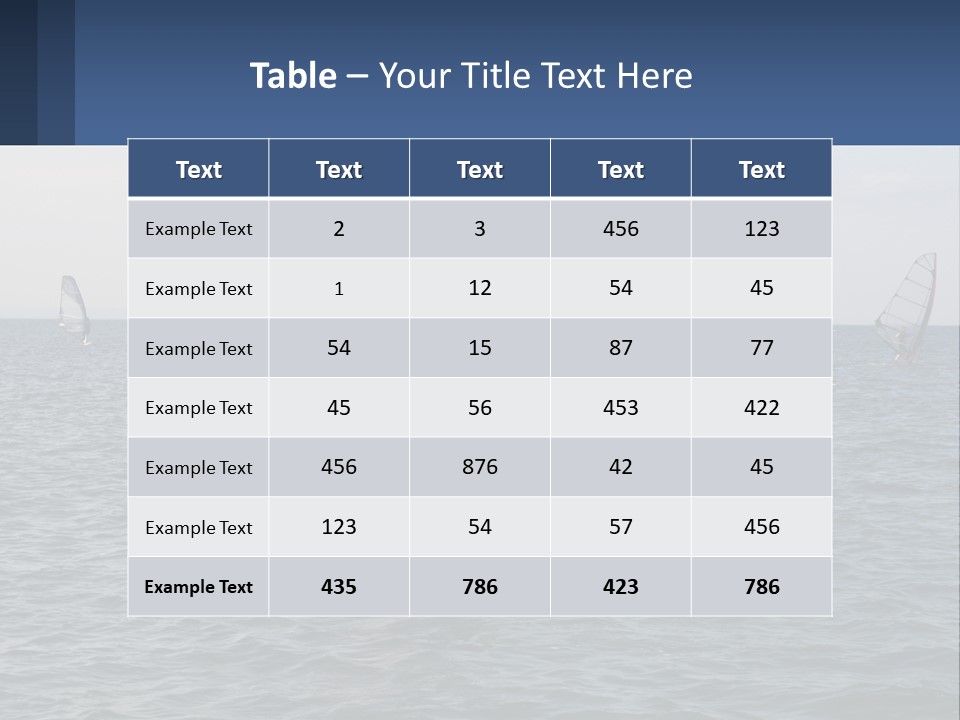 A Woman Windsurfing In The Ocean With Other Sailboats In The Background PowerPoint Template