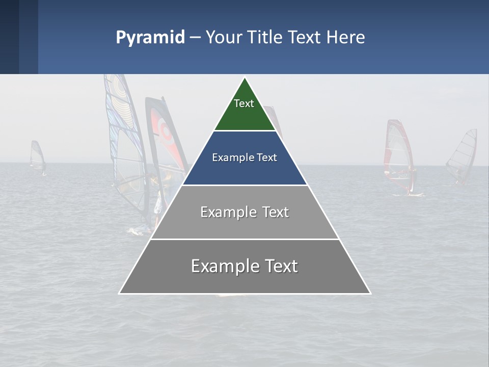 A Woman Windsurfing In The Ocean With Other Sailboats In The Background PowerPoint Template