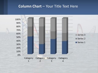 A Woman Windsurfing In The Ocean With Other Sailboats In The Background PowerPoint Template