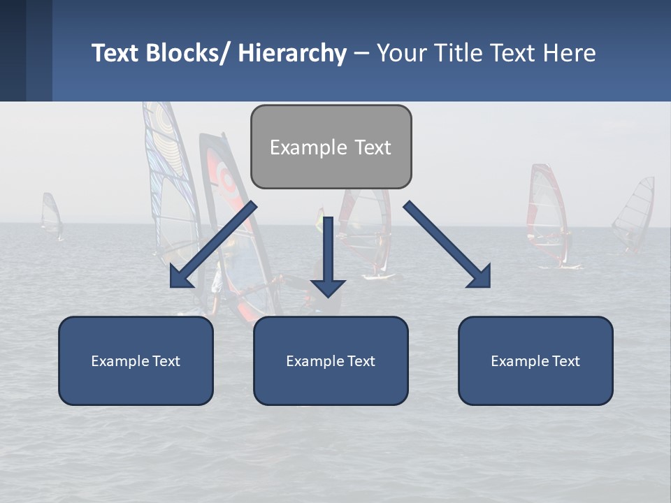 A Woman Windsurfing In The Ocean With Other Sailboats In The Background PowerPoint Template