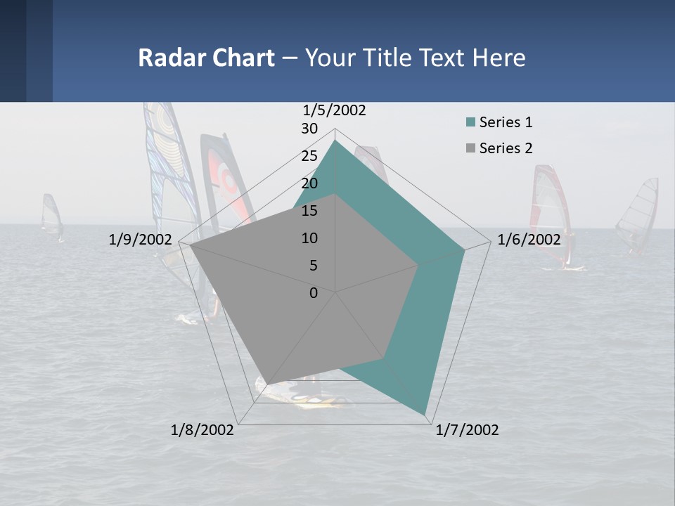 A Woman Windsurfing In The Ocean With Other Sailboats In The Background PowerPoint Template