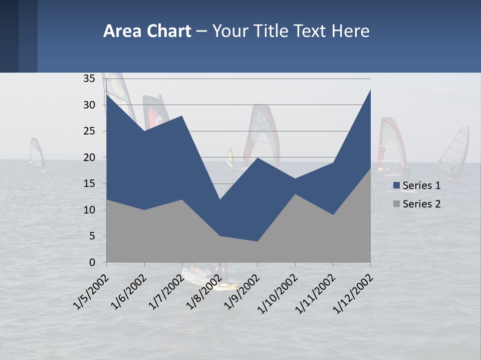 A Woman Windsurfing In The Ocean With Other Sailboats In The Background PowerPoint Template