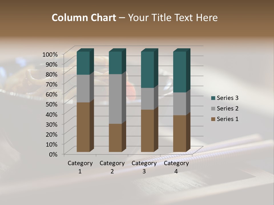 A Bowl Of Noodles With Carrots And Spinach In It PowerPoint Template