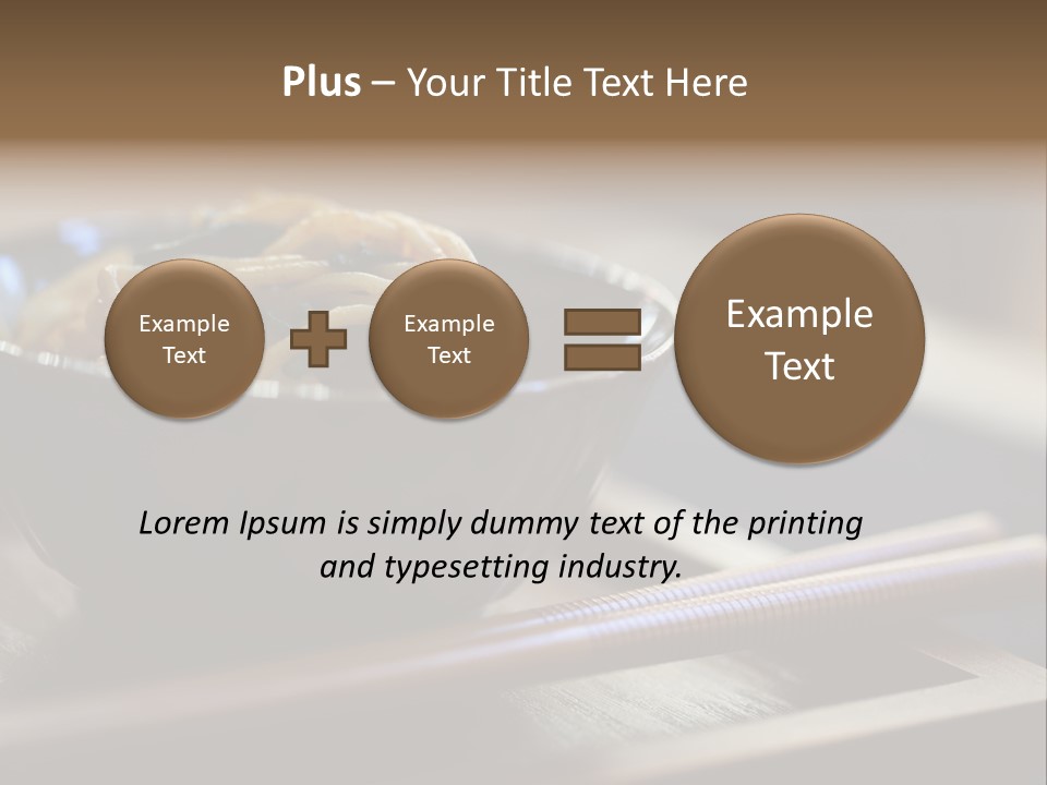 A Bowl Of Noodles With Carrots And Spinach In It PowerPoint Template