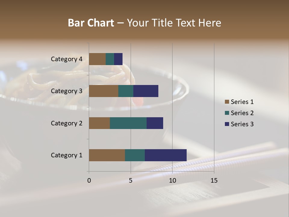 A Bowl Of Noodles With Carrots And Spinach In It PowerPoint Template