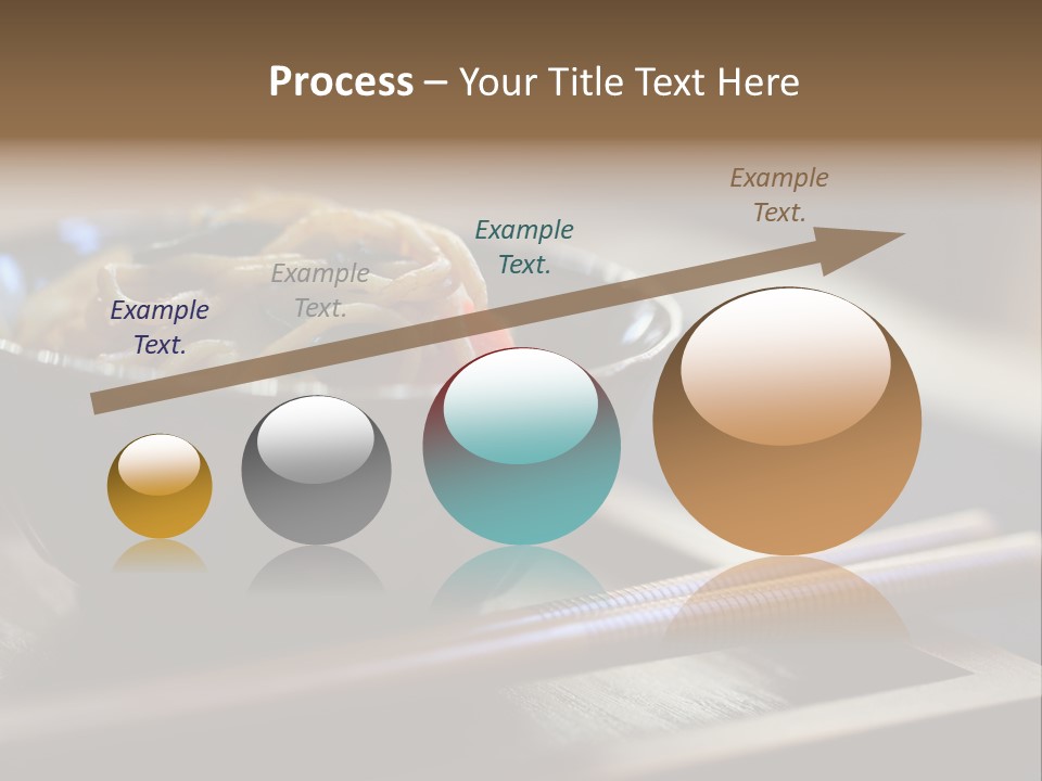 A Bowl Of Noodles With Carrots And Spinach In It PowerPoint Template
