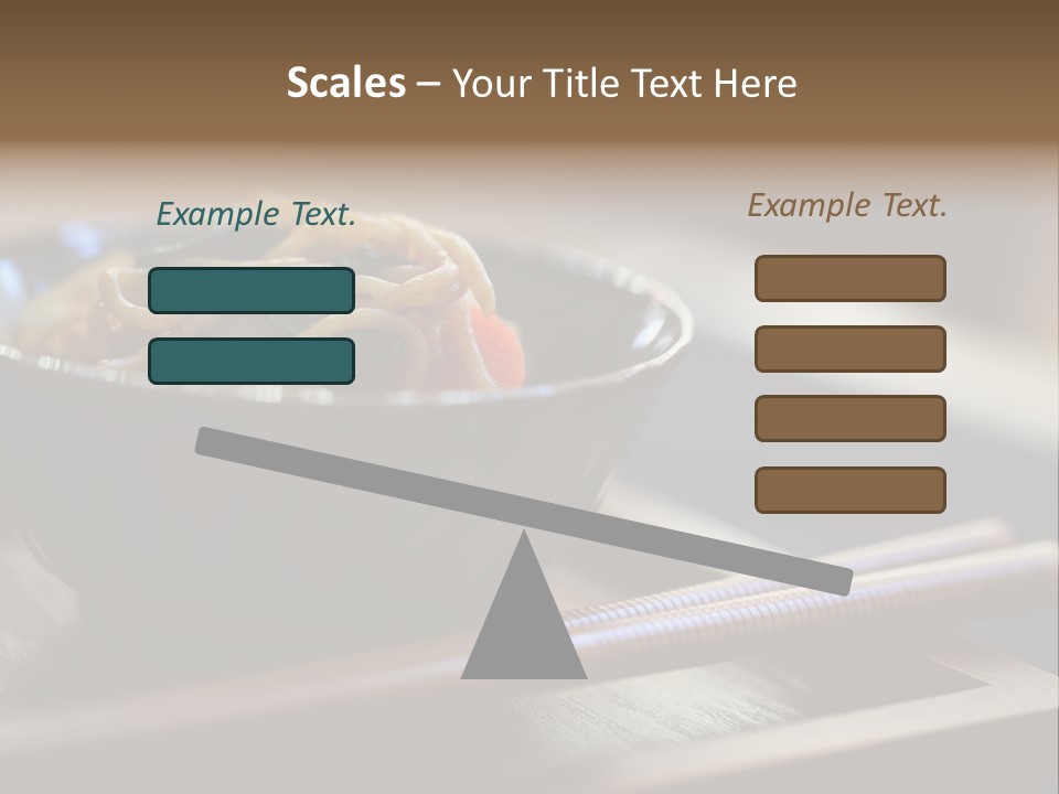 A Bowl Of Noodles With Carrots And Spinach In It PowerPoint Template
