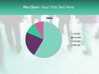 A Group Of People Walking Down A Street PowerPoint Template