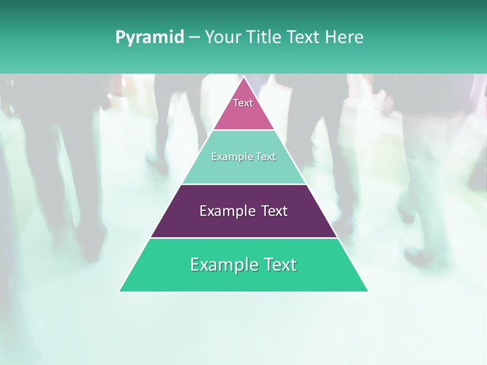 A Group Of People Walking Down A Street PowerPoint Template