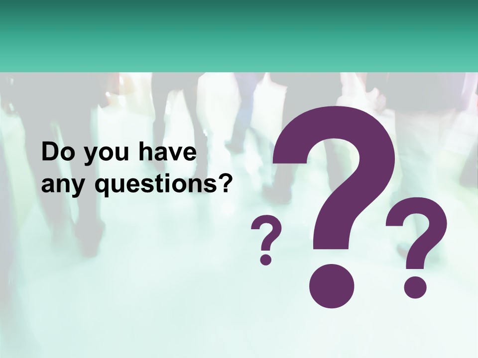A Group Of People Walking Down A Street PowerPoint Template