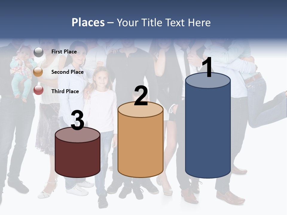 A Group Of People Are Posing For A Picture PowerPoint Template