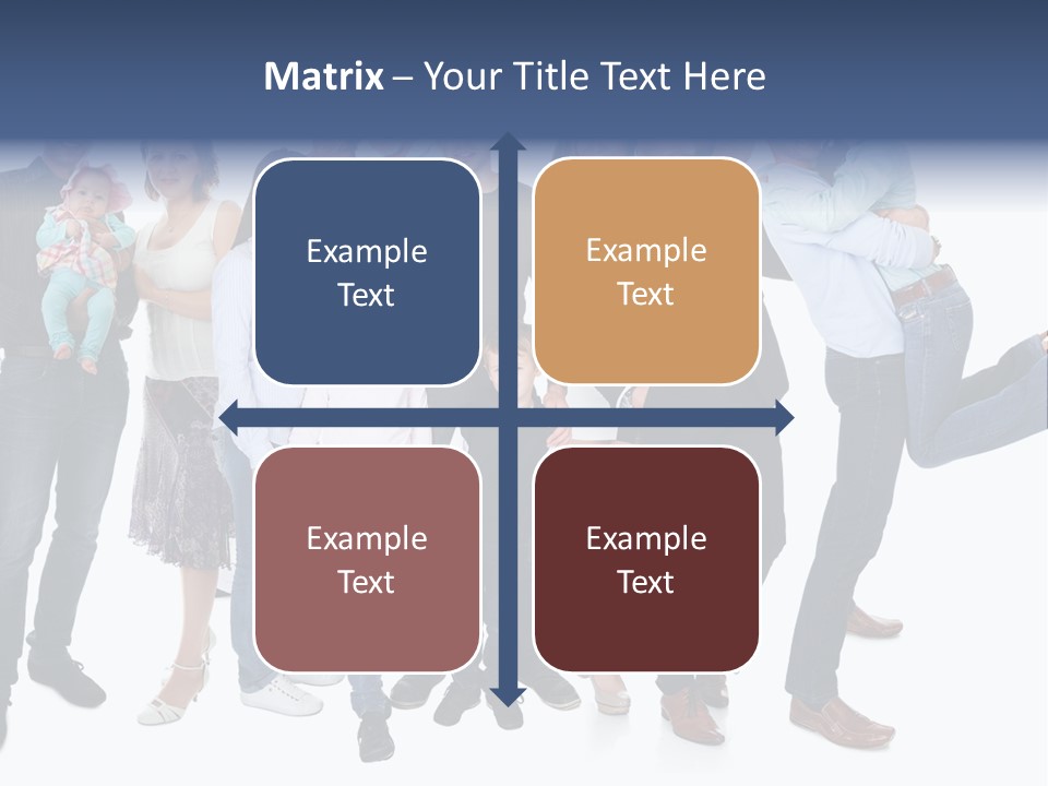 A Group Of People Are Posing For A Picture PowerPoint Template