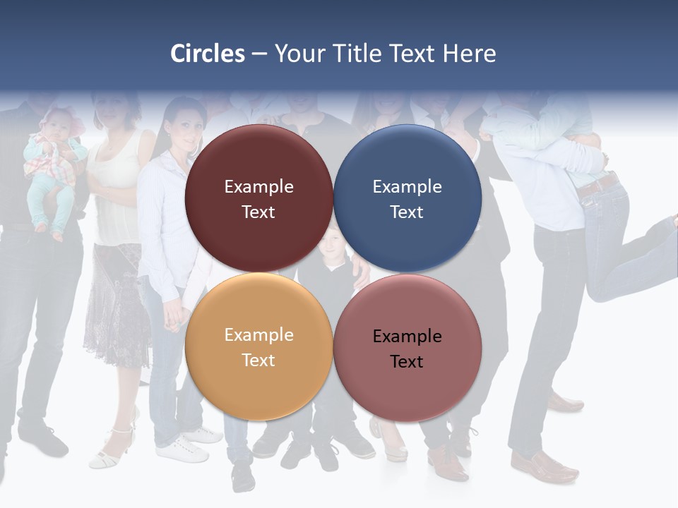 A Group Of People Are Posing For A Picture PowerPoint Template