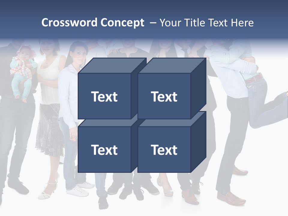 A Group Of People Are Posing For A Picture PowerPoint Template