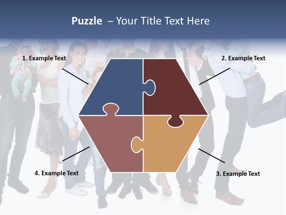 A Group Of People Are Posing For A Picture PowerPoint Template