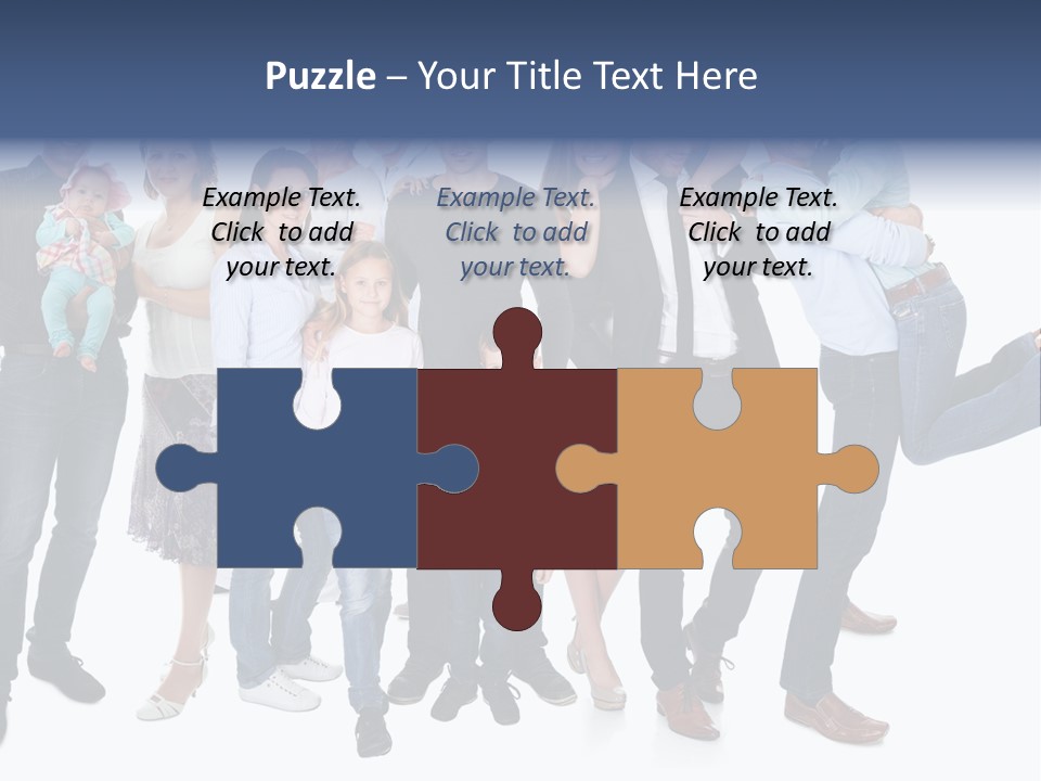 A Group Of People Are Posing For A Picture PowerPoint Template