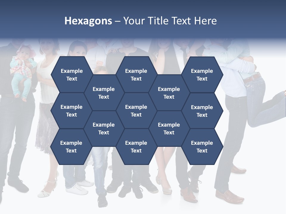 A Group Of People Are Posing For A Picture PowerPoint Template