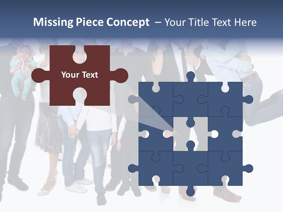 A Group Of People Are Posing For A Picture PowerPoint Template
