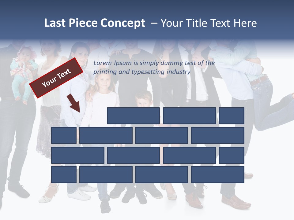A Group Of People Are Posing For A Picture PowerPoint Template