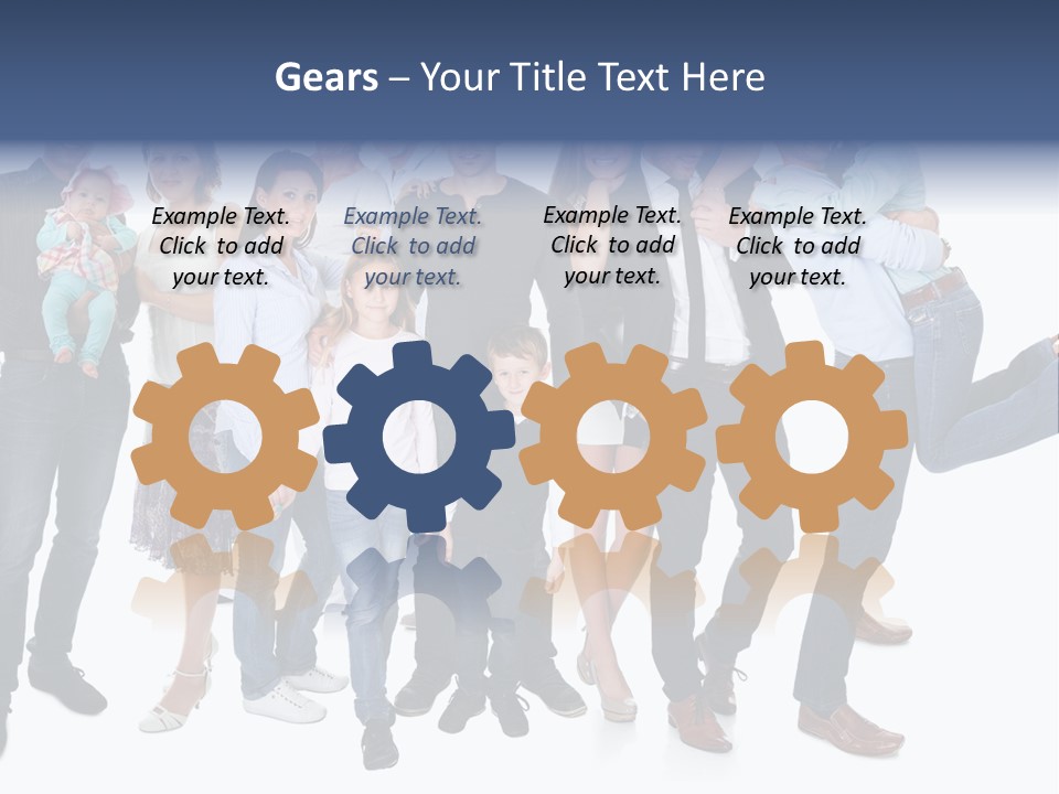 A Group Of People Are Posing For A Picture PowerPoint Template