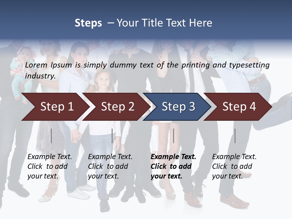 A Group Of People Are Posing For A Picture PowerPoint Template