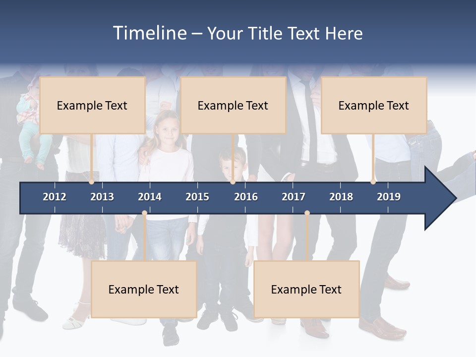 A Group Of People Are Posing For A Picture PowerPoint Template