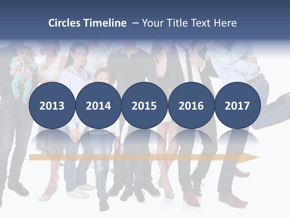 A Group Of People Are Posing For A Picture PowerPoint Template