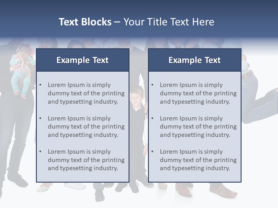 A Group Of People Are Posing For A Picture PowerPoint Template