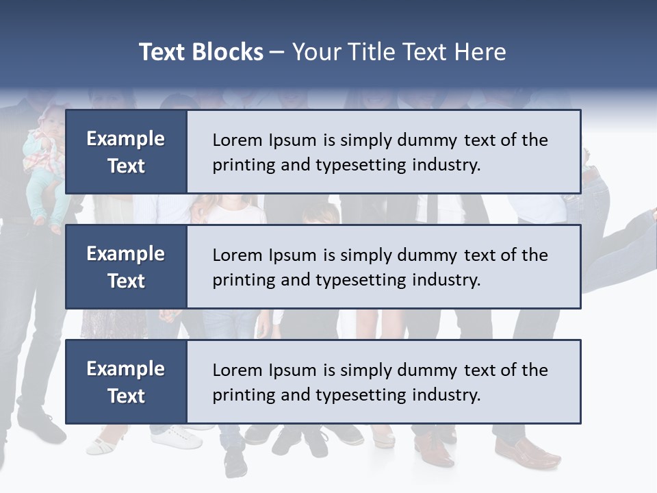 A Group Of People Are Posing For A Picture PowerPoint Template