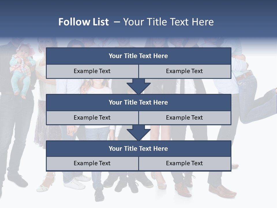 A Group Of People Are Posing For A Picture PowerPoint Template