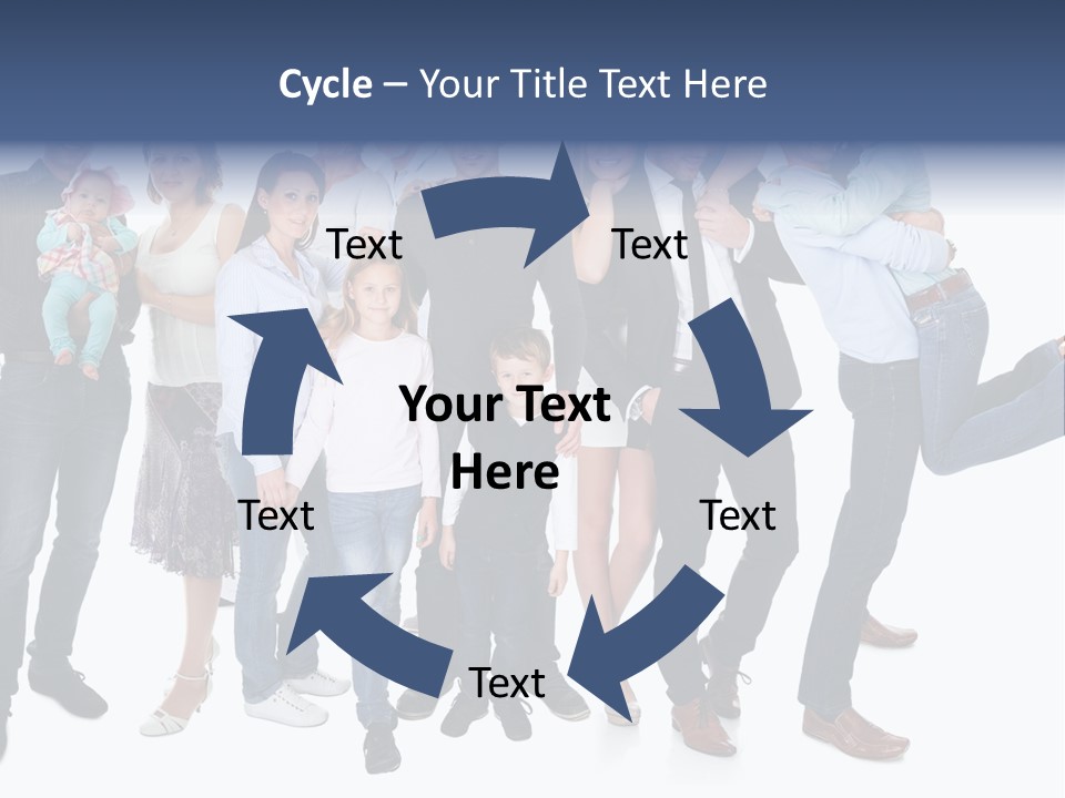 A Group Of People Are Posing For A Picture PowerPoint Template