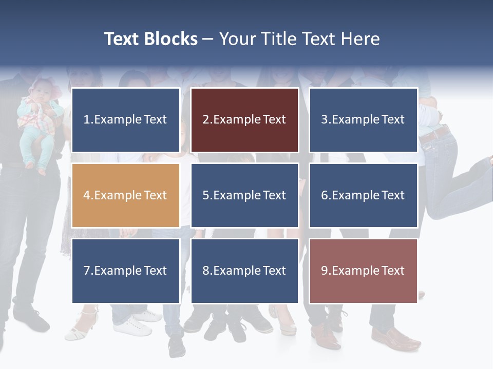 A Group Of People Are Posing For A Picture PowerPoint Template