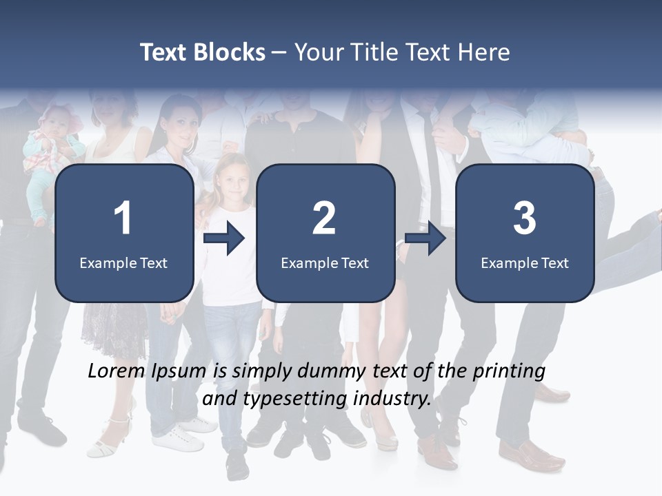 A Group Of People Are Posing For A Picture PowerPoint Template