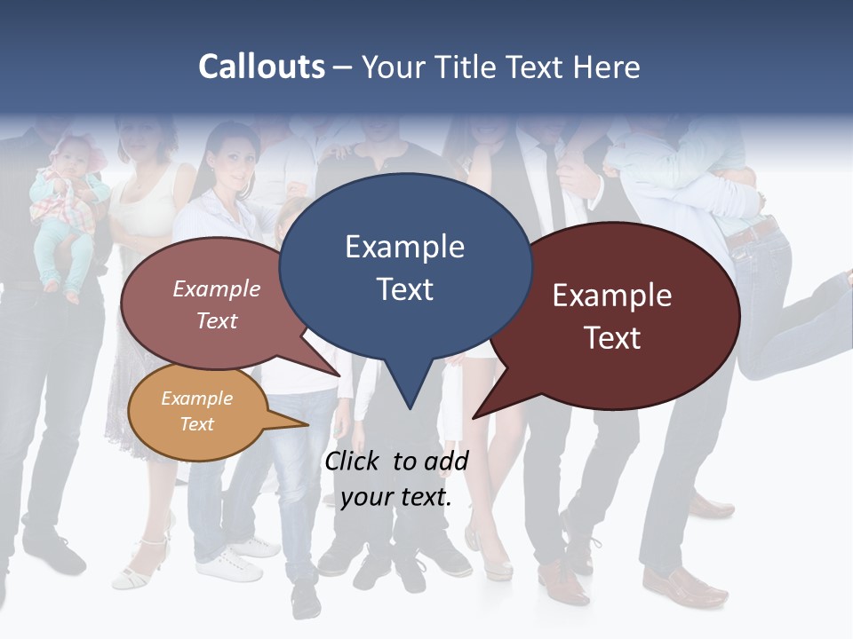 A Group Of People Are Posing For A Picture PowerPoint Template