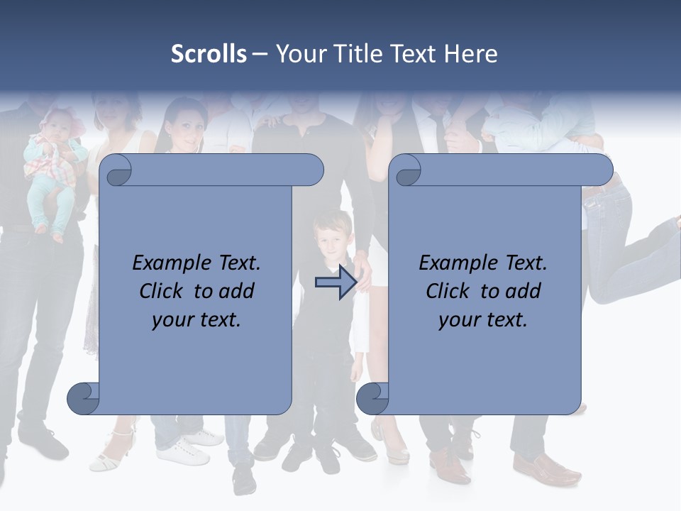 A Group Of People Are Posing For A Picture PowerPoint Template